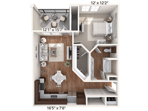 Azul Floor Plan at Bridge at Indigo, Austin, TX